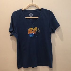 Life Is Good Short sleeve V-neck shirt